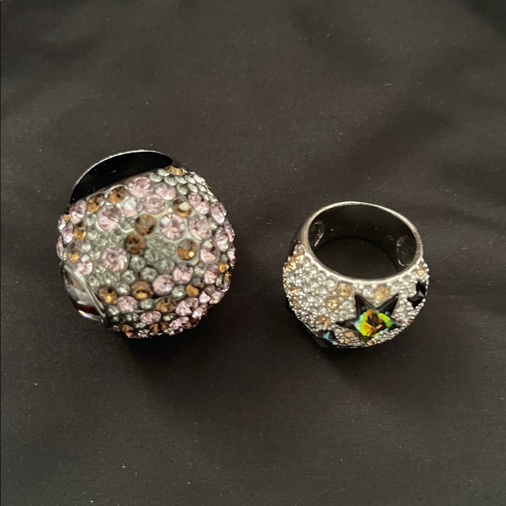 Swarovski Crystal Rings 2 Total